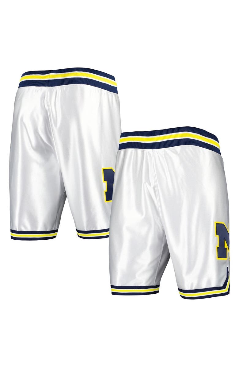 Mitchell & Ness Men's Mitchell & Ness White Michigan Wolverines 1991 Shorts, Main, color, White