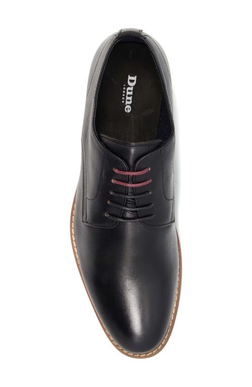Dune London Suffolks Plain Toe Derby In Black