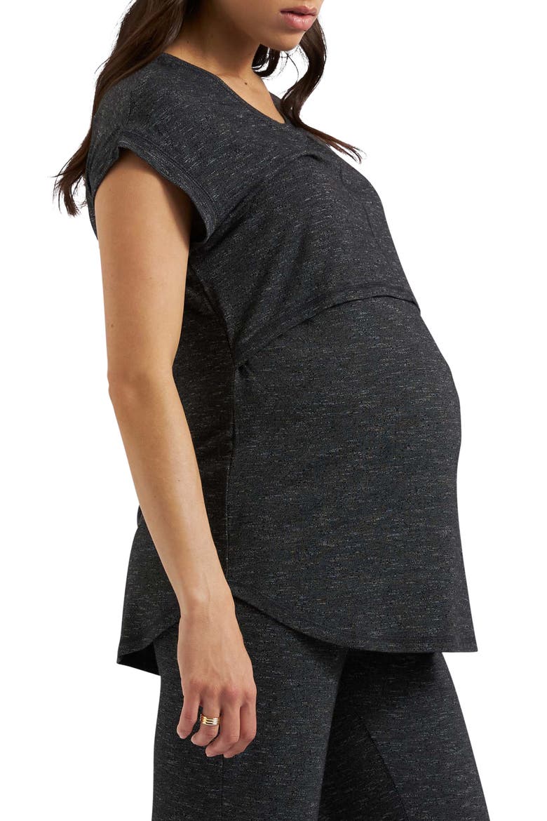 Dreamy Nursing Tee, Alternate, color, GRANITE