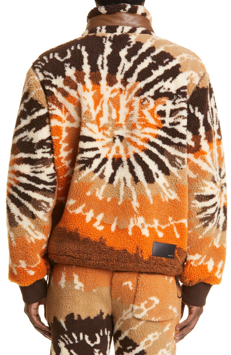 AMIRI Tie Dye Fleece Track Jacket, Alternate, color,