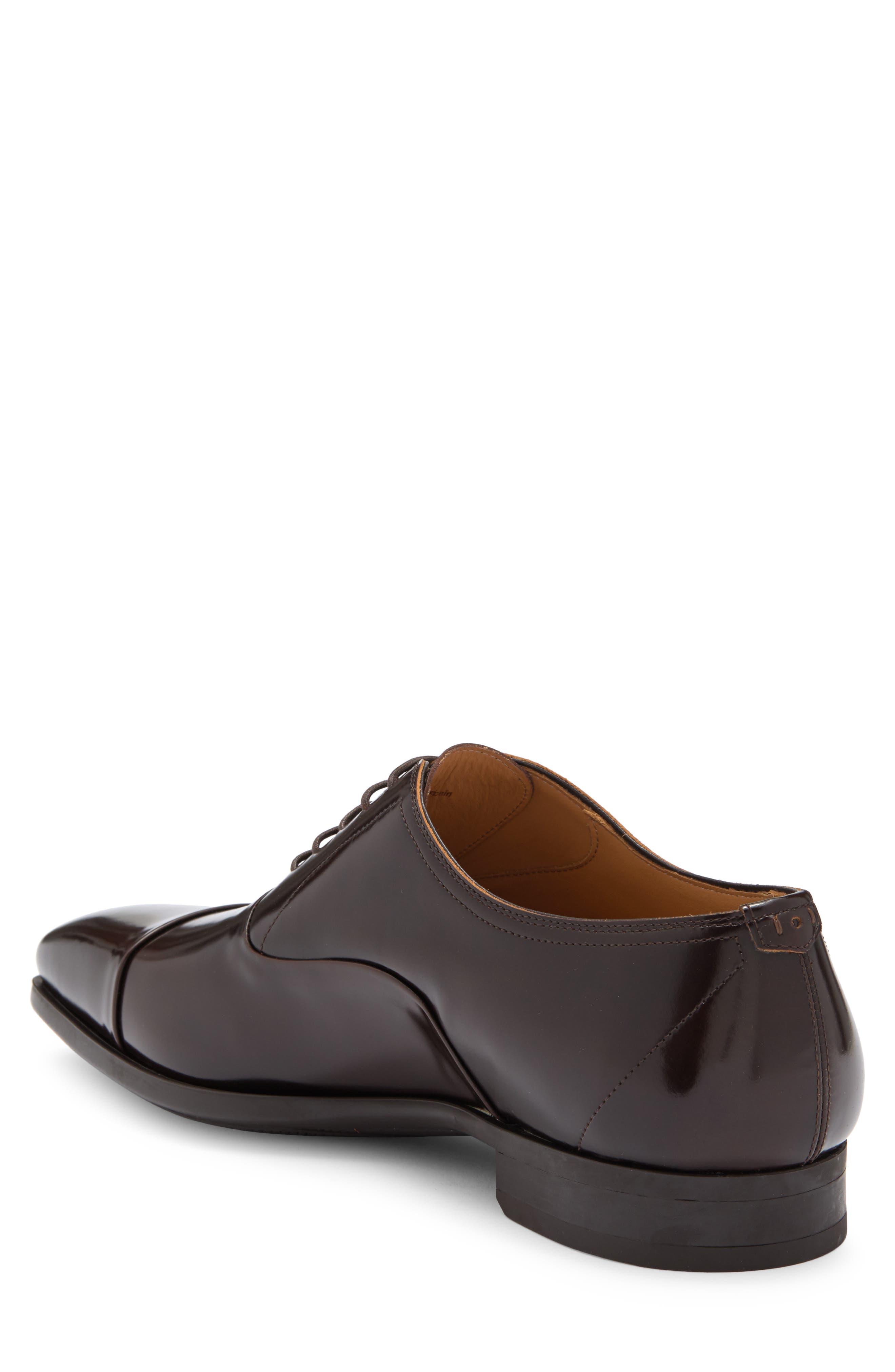 Magnanni Cap Toe Oxford, Alternate, color, Cognac