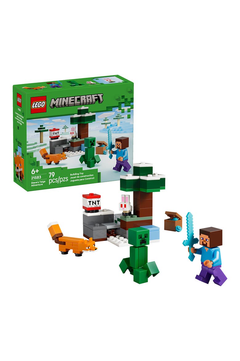 Minecraft Steve's Taiga Adventure Building Set 21583, Alternate, color, MULTI
