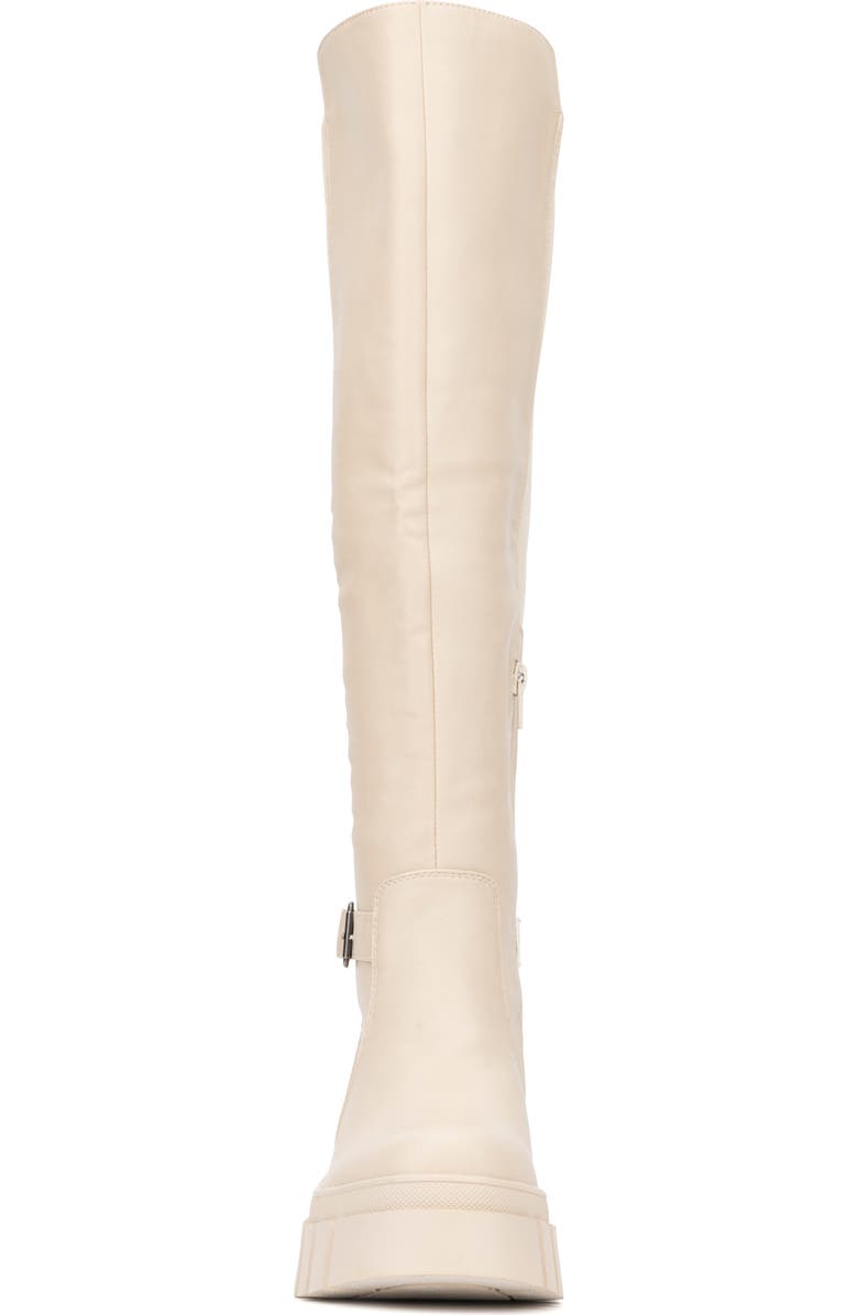 NEW YORK AND COMPANY Sara Lug Sole Boot, Alternate, color, Bone
