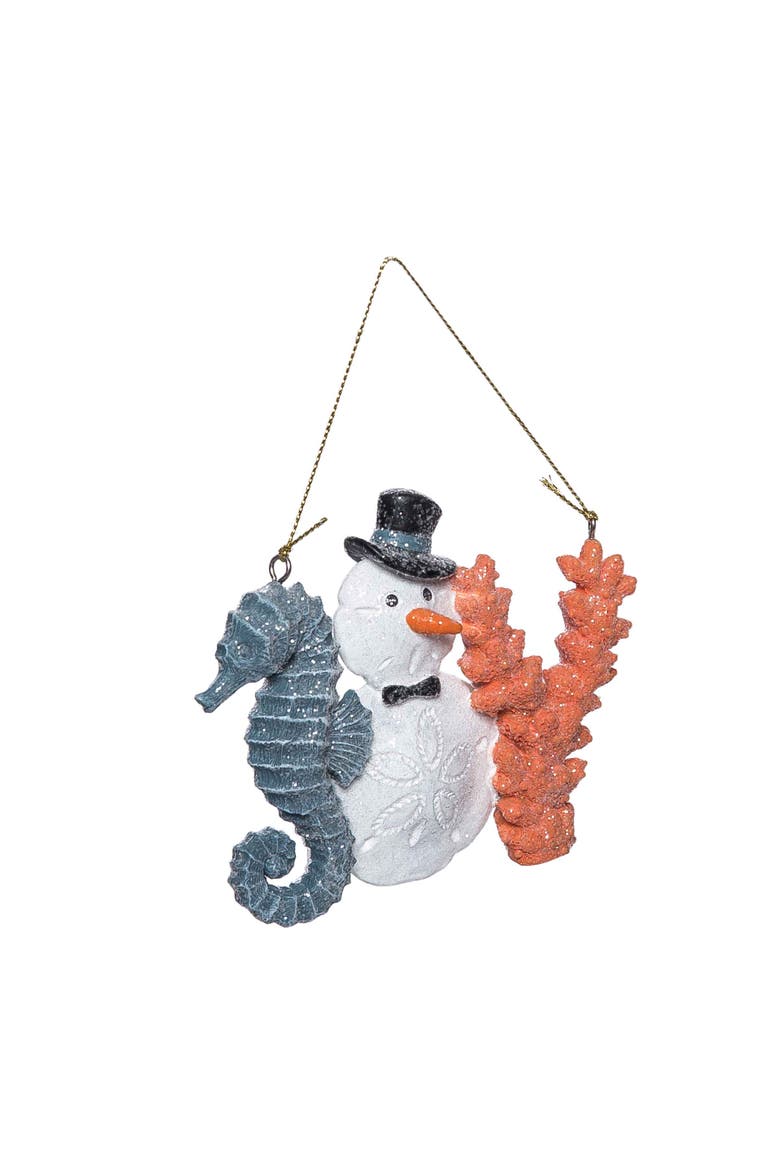 Coastal Joy Tree Ornament, Alternate, color, Orange