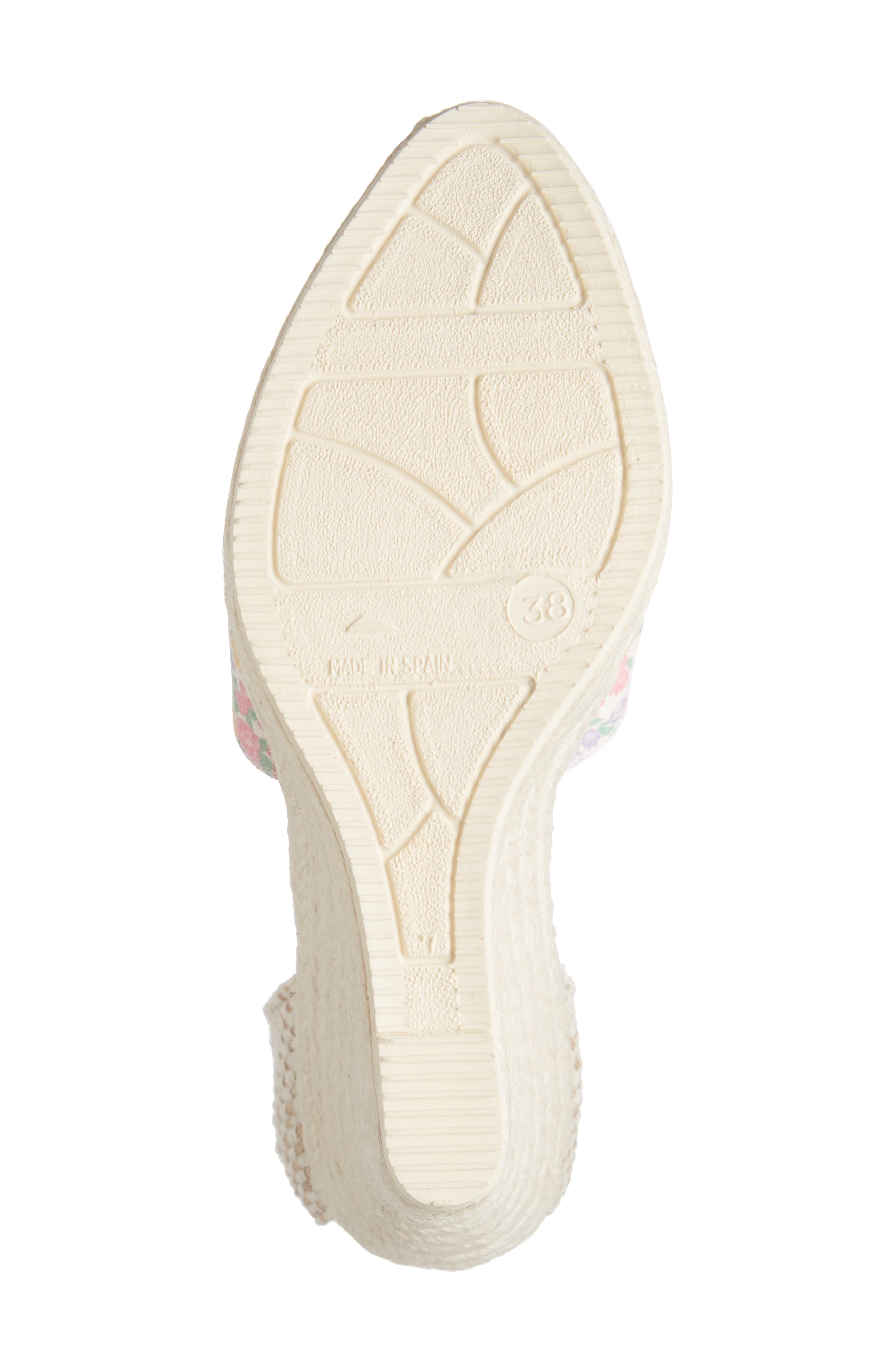 LoveShackFancy Loves Manebí Floral Espadrille Wedge Sandal, Alternate, color, FRUITY PUNCH