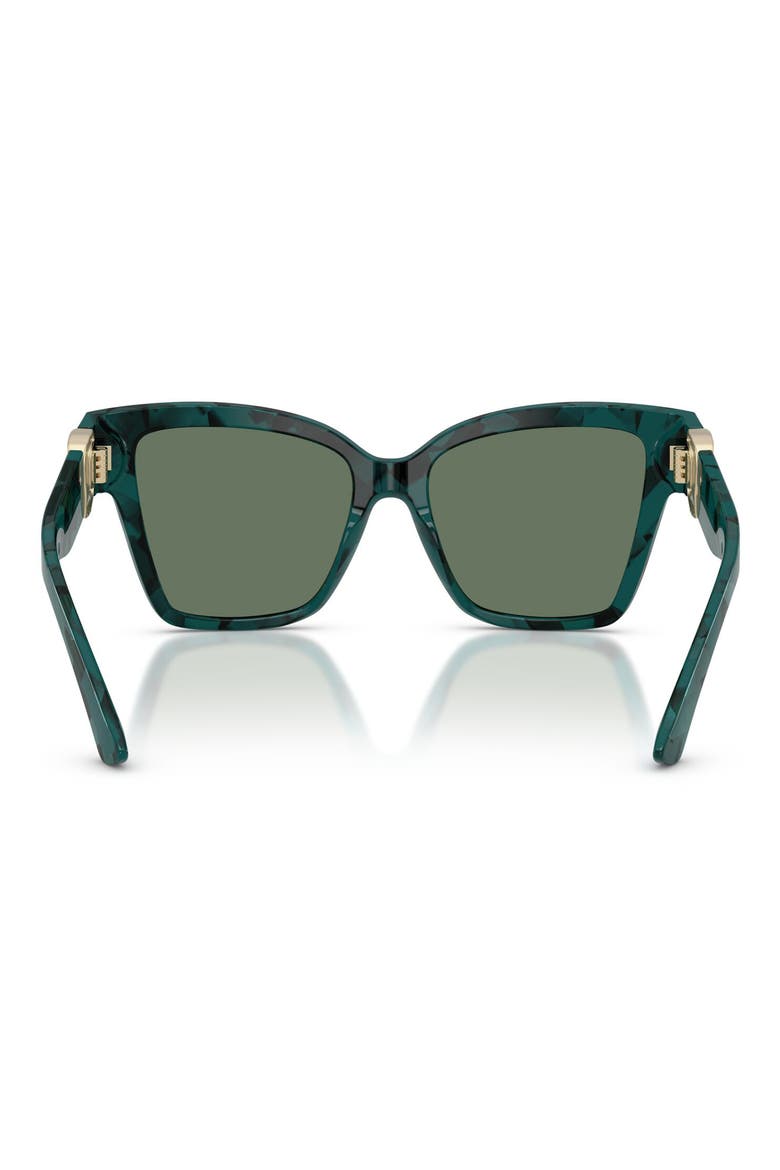 54mm Gradient Square Sunglasses, Alternate, color, PEARL HAVANA / DARK GREEN