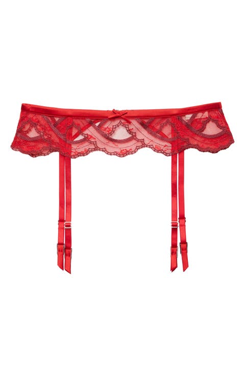 Hendrix Embroidered Garter Belt