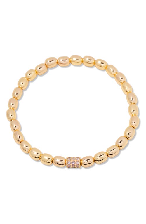 Brook & York Brook And York Brei Birthstone Beaded Stretch Bracelet In Gold June
