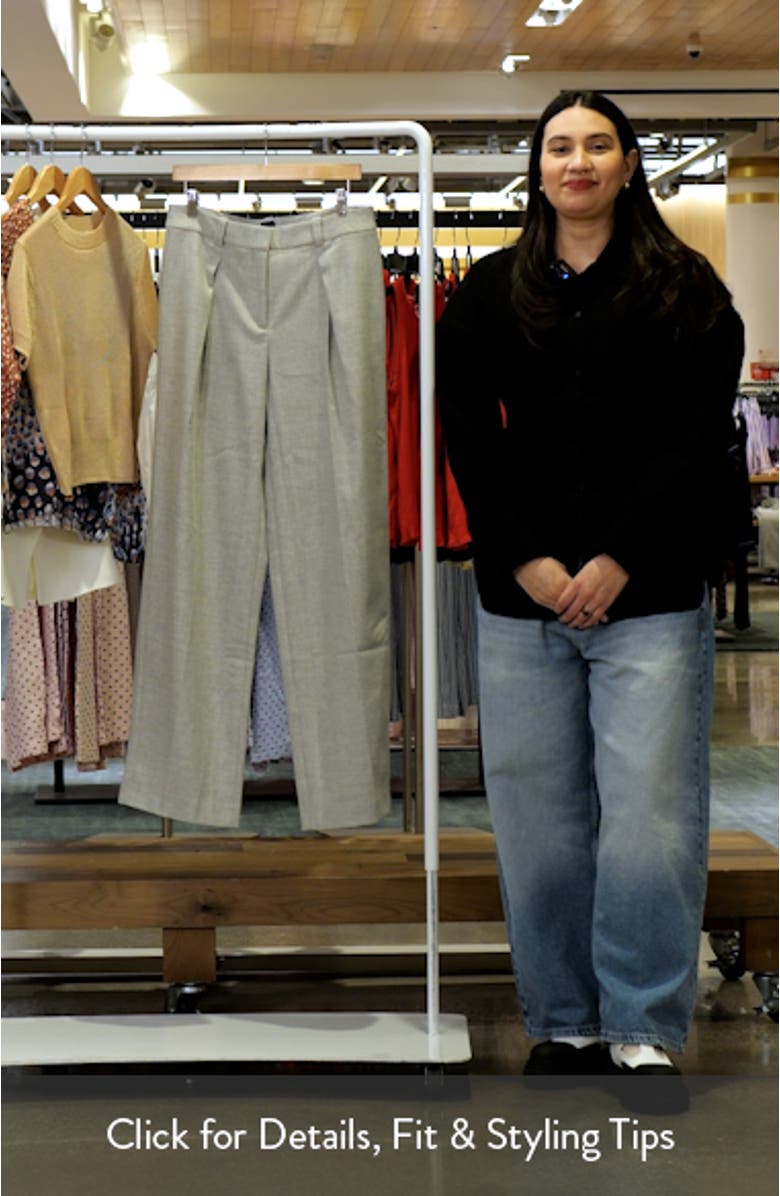 Taflong Pleated Wide Leg Pants, sales video thumbnail