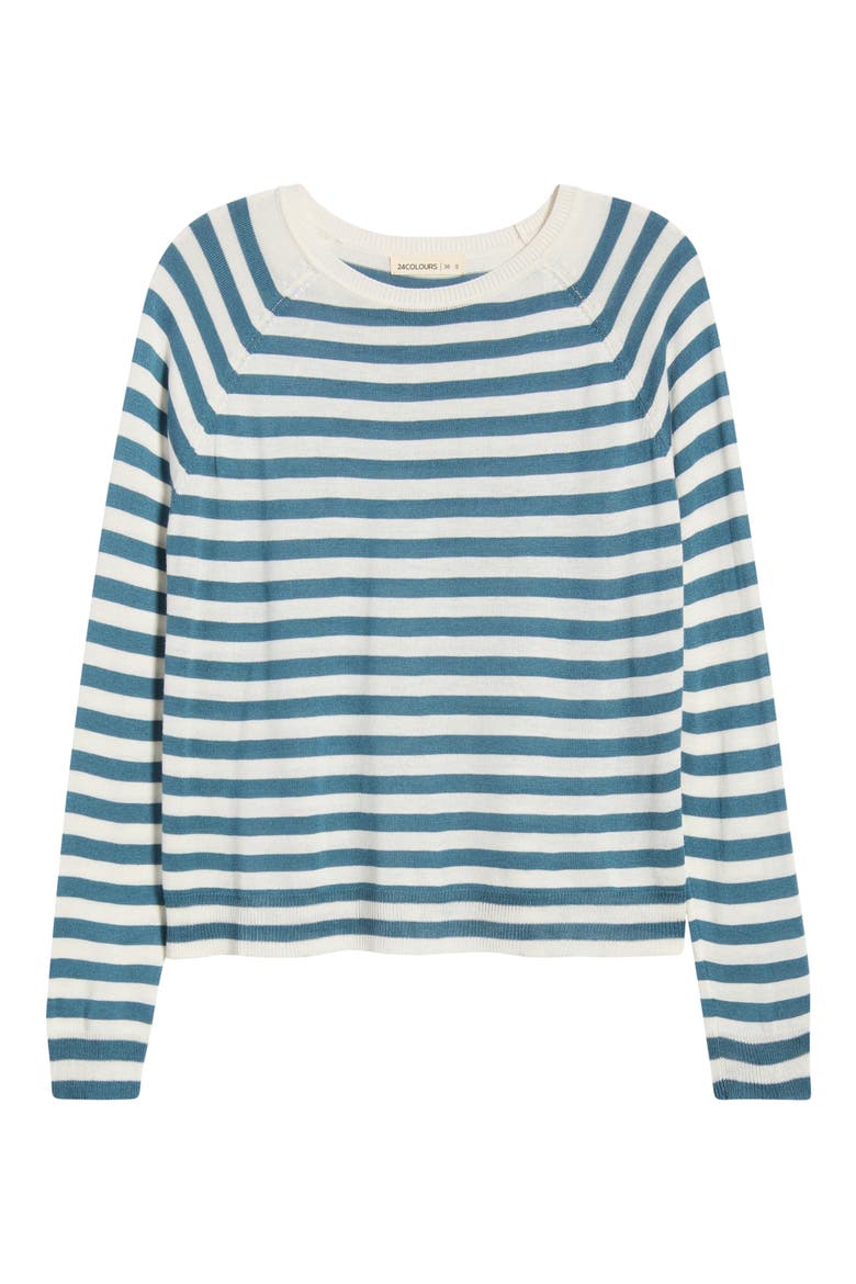 Stripe Sweater, Alternate, color, BLUE