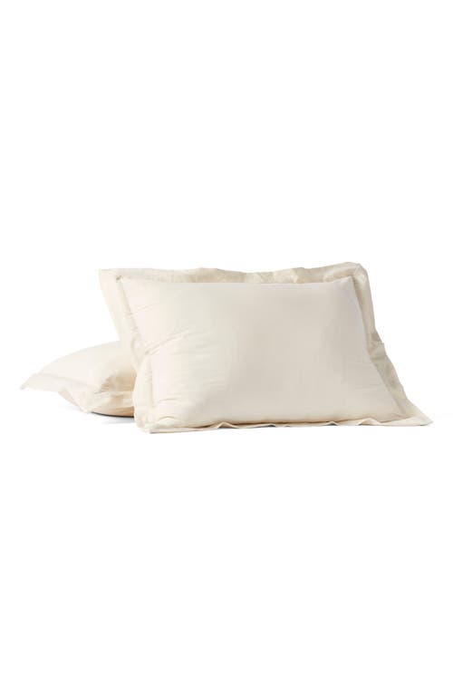 Coyuchi Cloud Soft Organic Cotton Cotton Sateen Sham In Undyed