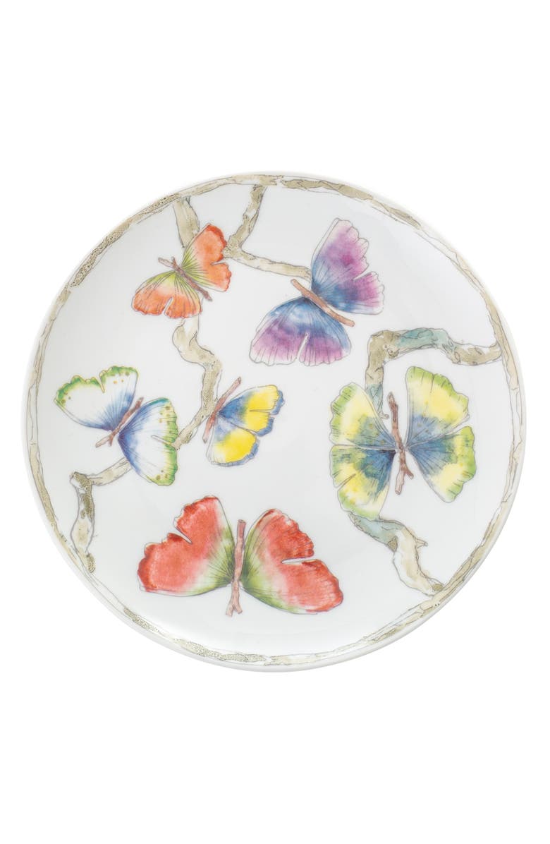Michael Aram Butterfly Ginkgo Set of 4 Tidbit Plates, Main, color,