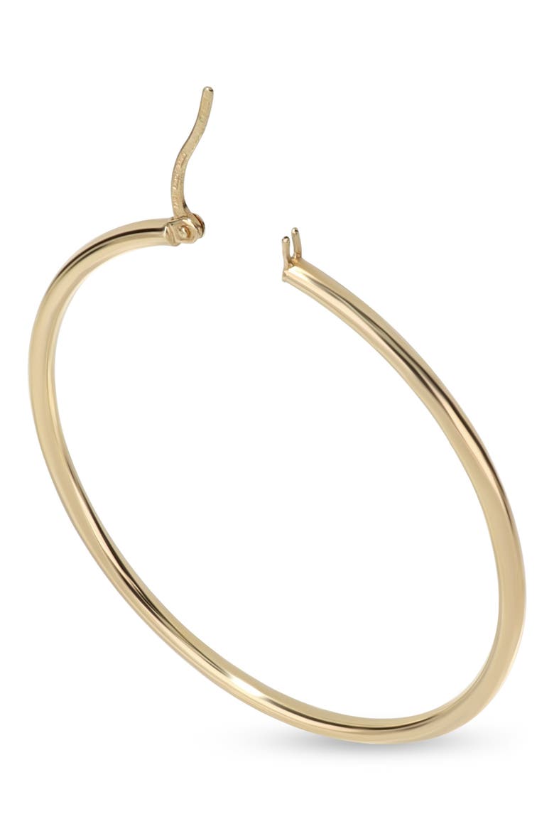 14K Gold Hoop Earrings, Alternate, color, YELLOW