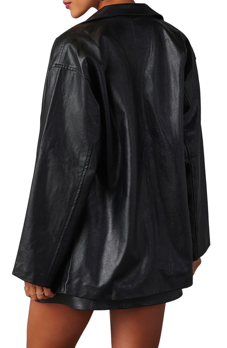 VICI Collection Bryanna Oversize Faux Leather Jacket, Alternate, color,