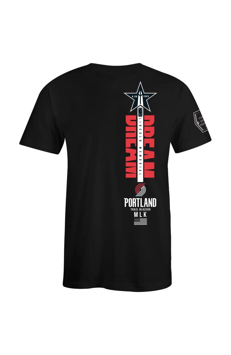 FISLL Unisex FISLL x Black History Collection Black Portland Trail Blazers T-Shirt, Alternate, color, Black
