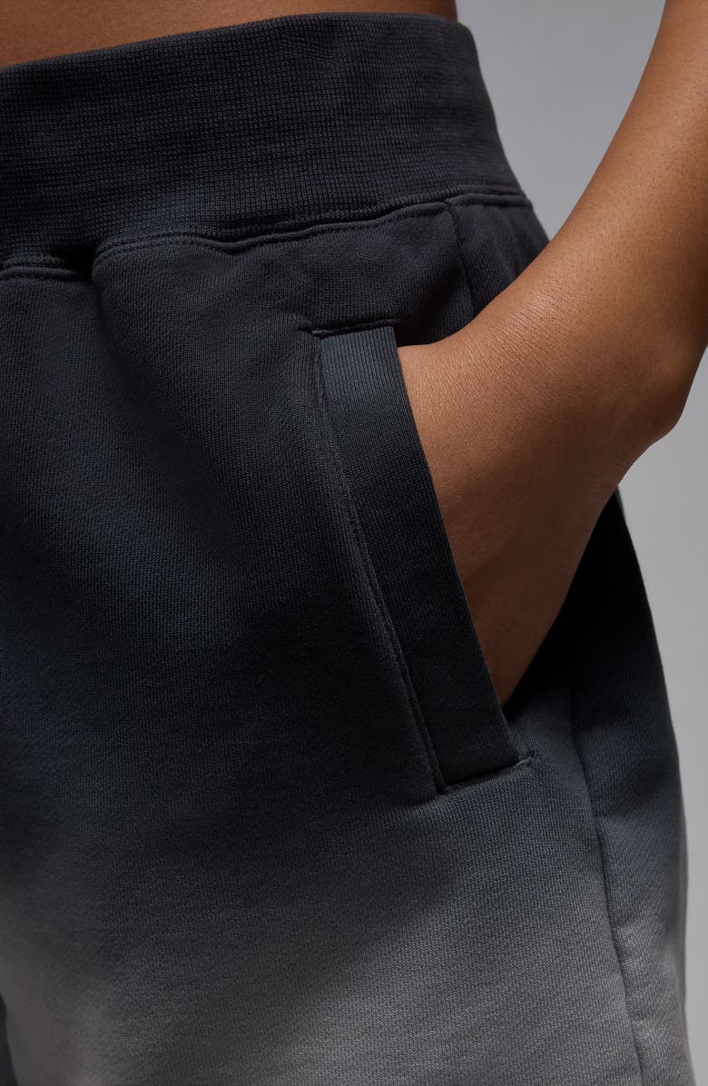 Jordan Flight Fleece Dip Dye Sweat Shorts, Alternate, color, Light Smoke Grey