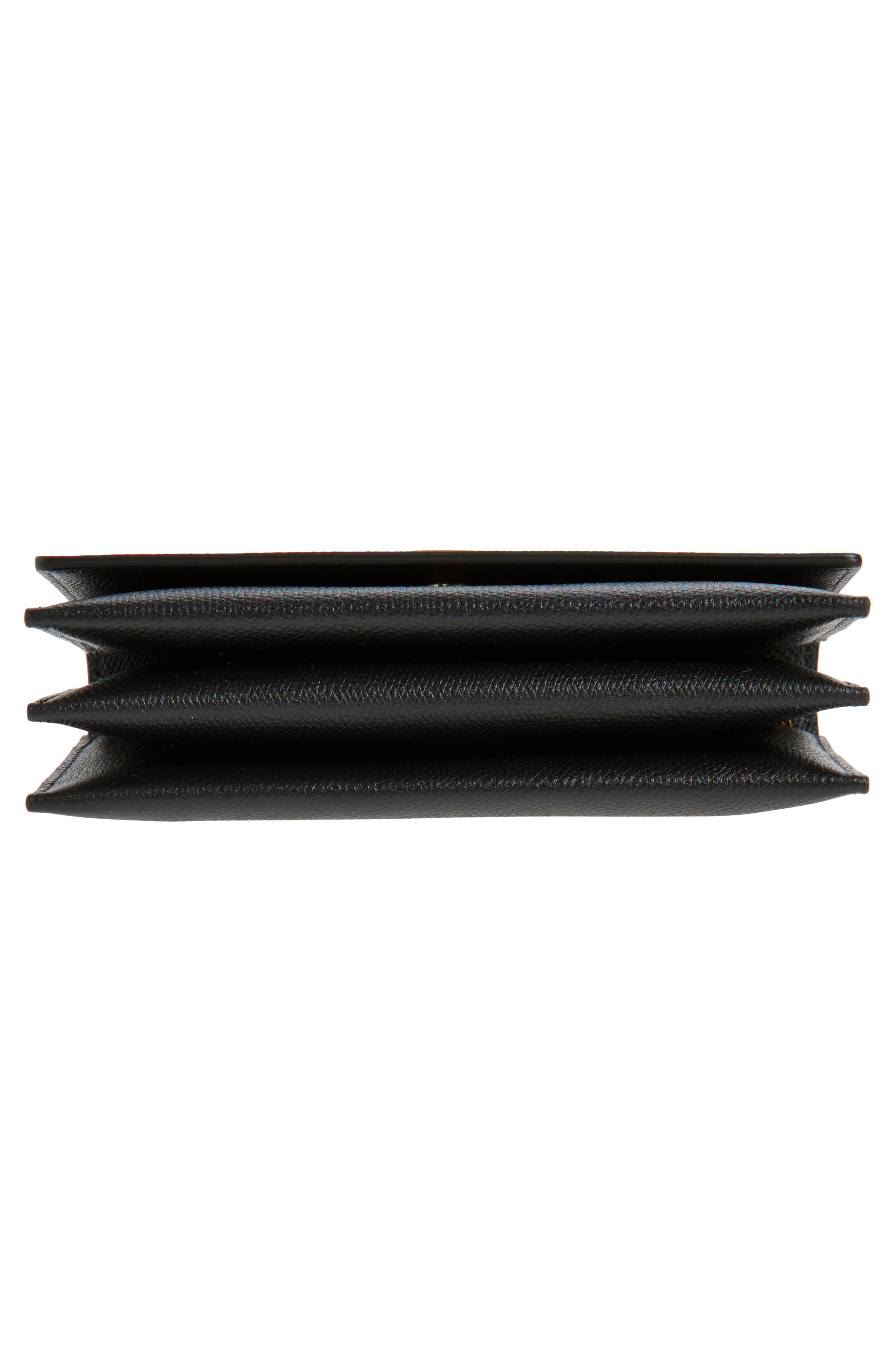 VLOGO Signature Leather Wallet on a Chain, Alternate, color, NERO