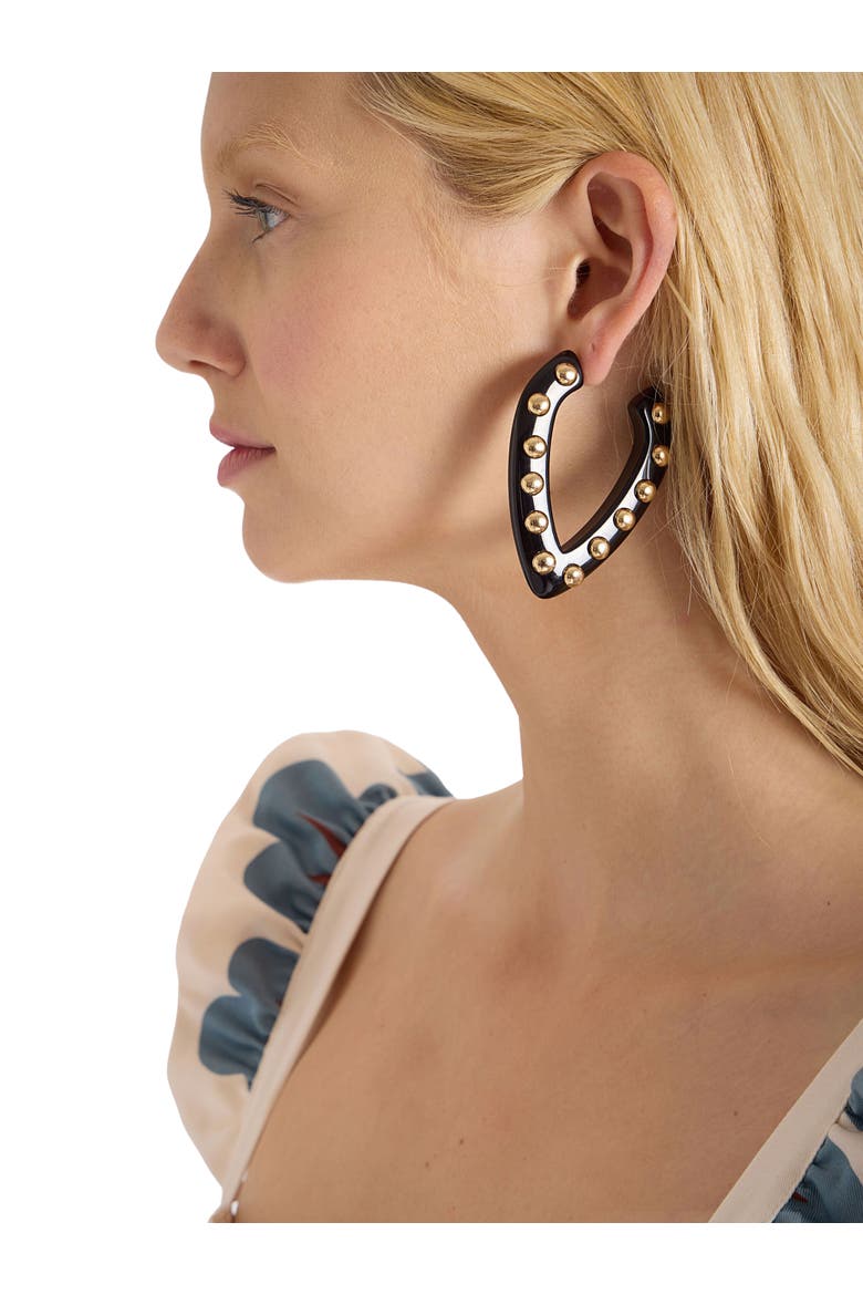 Dew Earrings Solid Black, Alternate, color, Solid Black