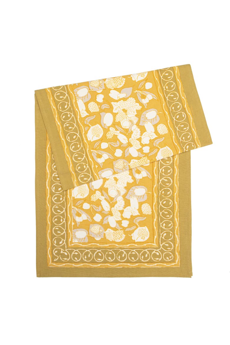 Forest Harvest Runner, Main, color, Grey/Mustard 16" x 90"