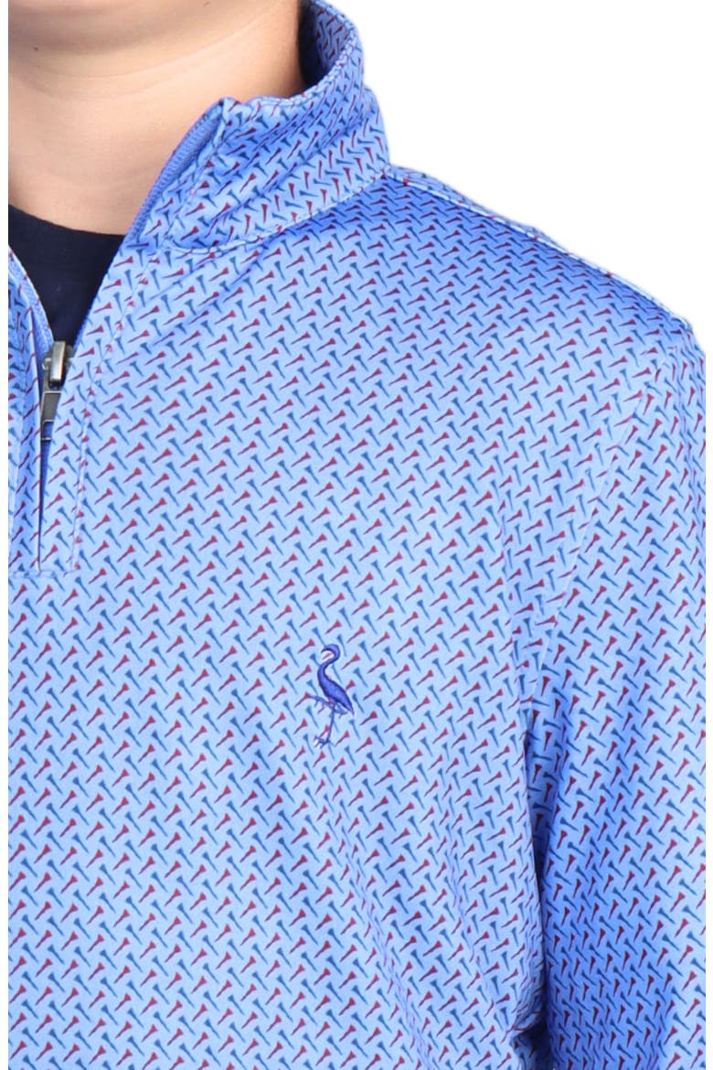 Kids' Golf Tee Quarter Zip Sweatshirt, Alternate, color, BLUE