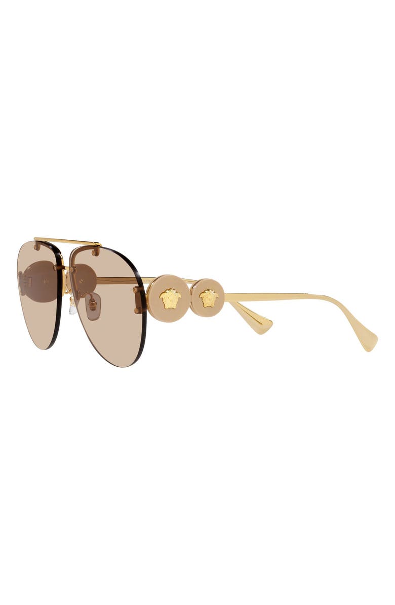 Versace 63mm Aviator Sunglasses, Alternate, color, 