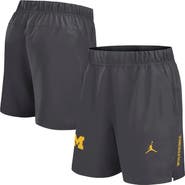 Jordan Brand Men's Jordan Brand Gray Michigan Wolverines Primetime Woven Victory Performance Shorts