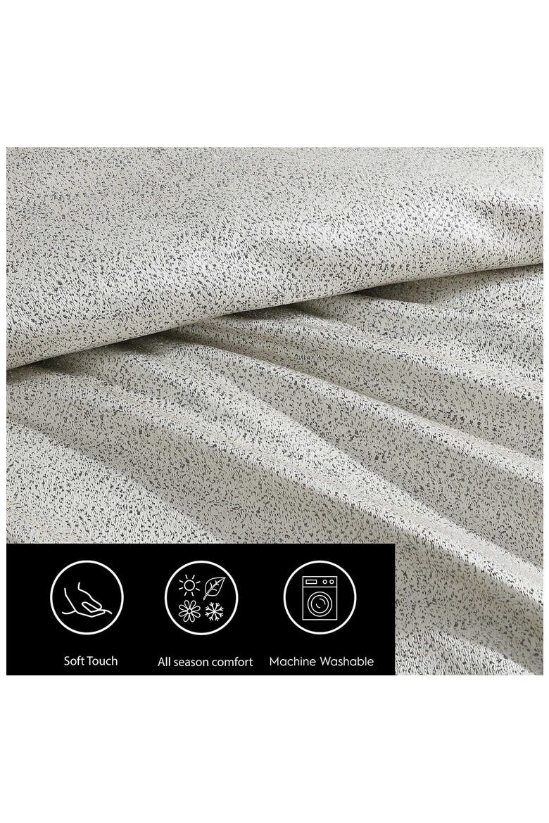 Speckled Stain Weave Duvet Set, Alternate, color, TAUPE