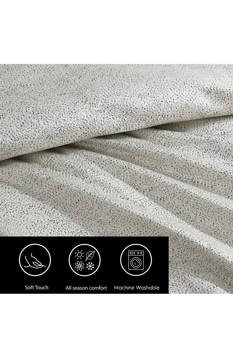 Vera Wang Speckled Stain Weave Duvet Set, Alternate, color, Taupe