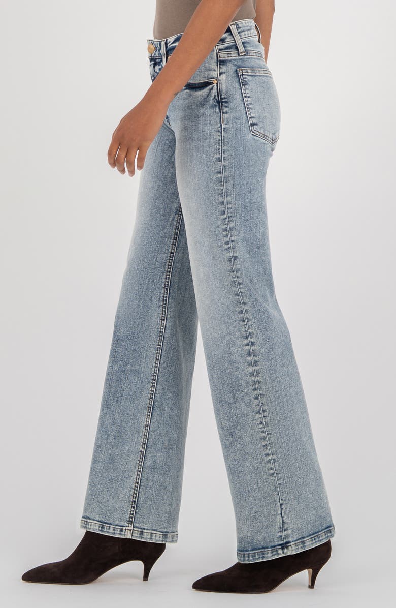 KUT from the Kloth Sienna High Waist Relaxed Straight Leg Jeans, Alternate, color, Accredited W/Me