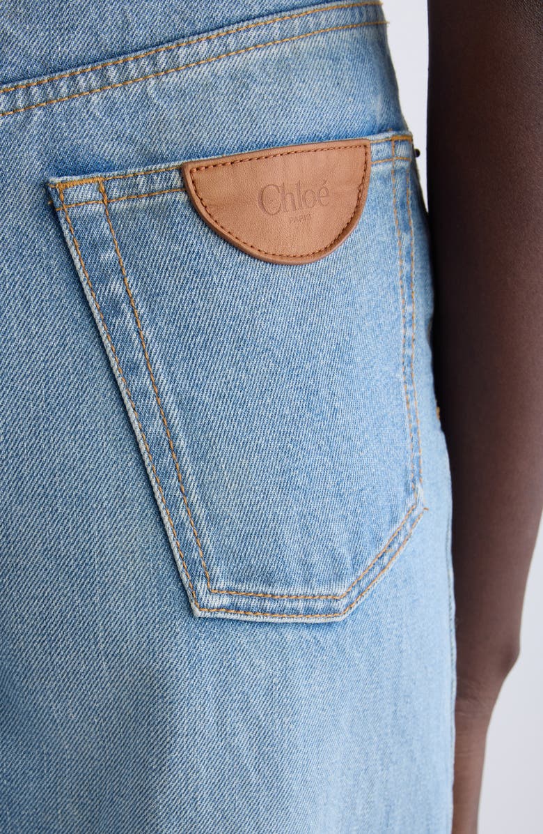 Chloé High Waist Wide Leg Jeans, Alternate, color,