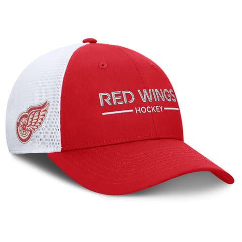 Men
s Fanatics  Red Detroit Red Wings Centennial Trucker Adjustable Hat