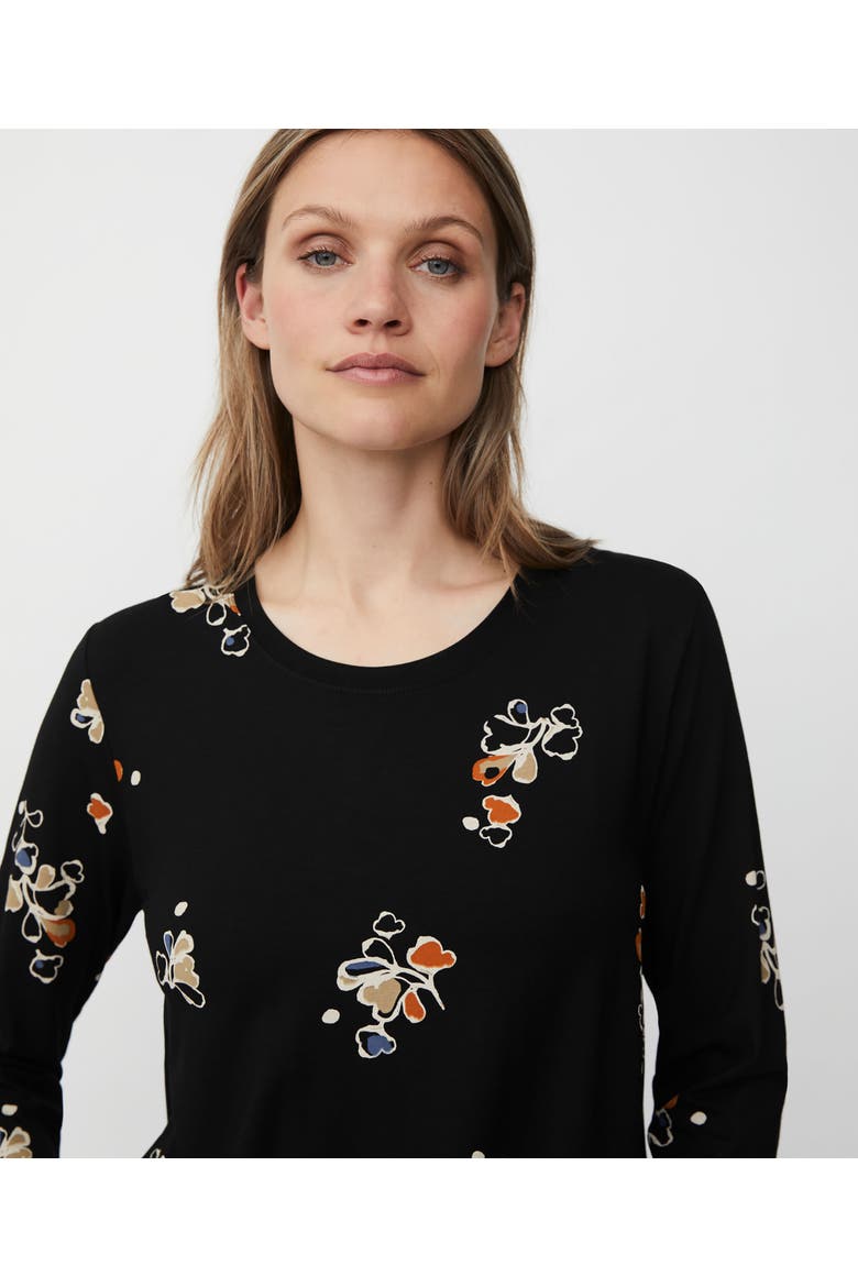 Long Sleeve Round Neck Blouse, Alternate, color, Autumnal