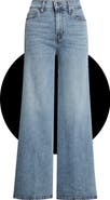 FRAME Le Palazzo Crop High Waist Wide Leg Jeans