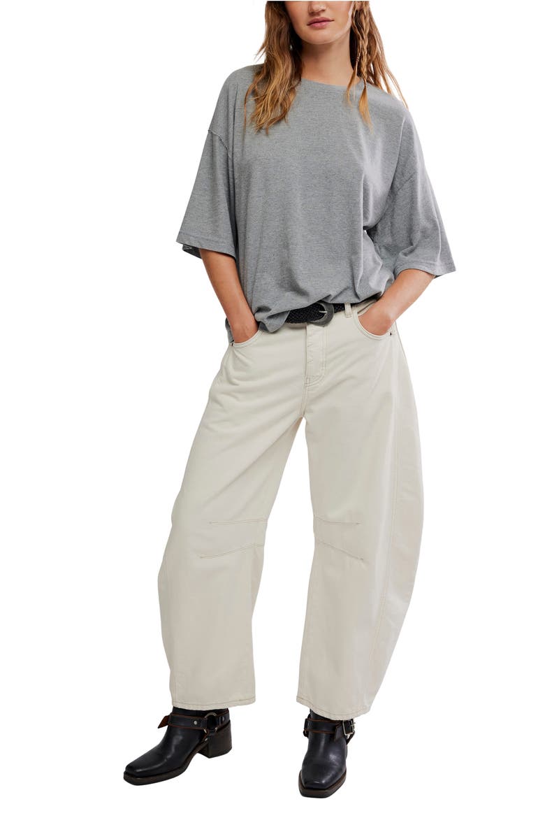 WTF Perfect Oversize Cotton T-Shirt, Alternate, color, HEATHER GREY