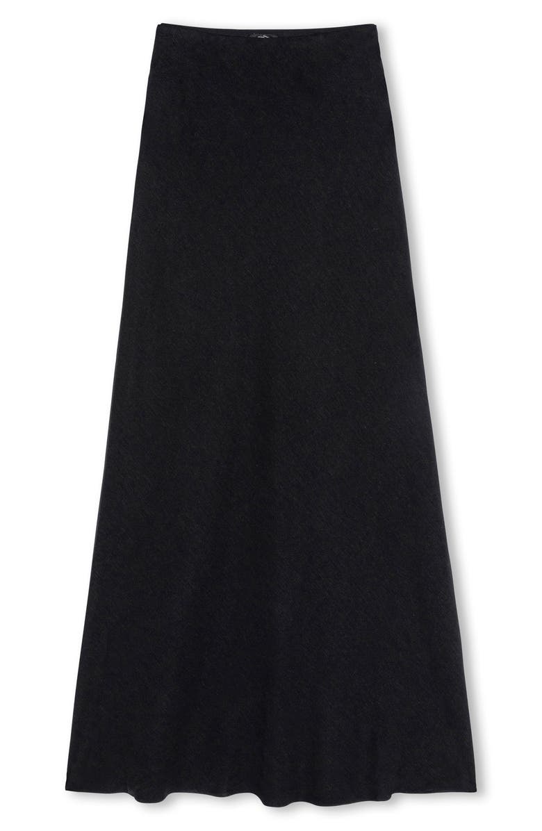 Rails Romina Maxi Skirt, Alternate, color, Black Linen