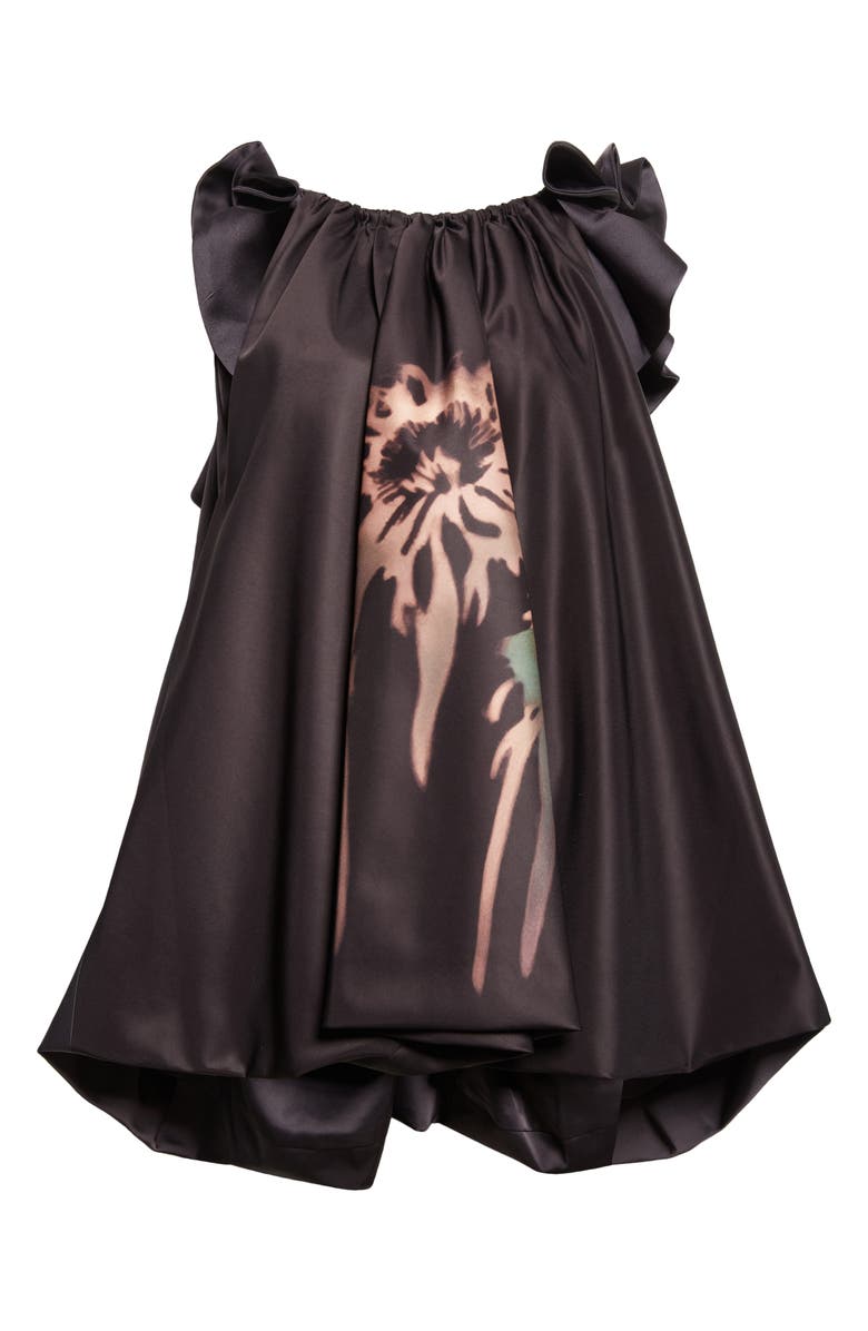 Collina Strada Pillow Satin Bubble Hem Minidress, Alternate, color, Earth Faded Flower