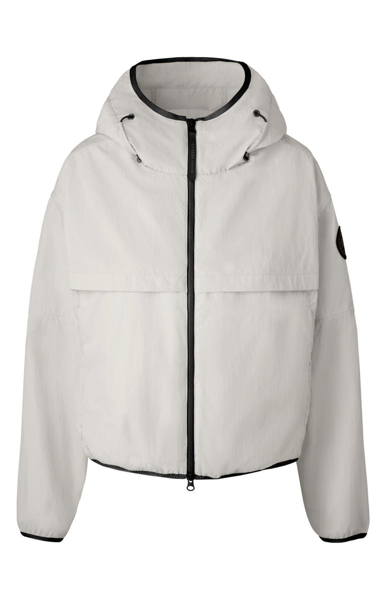 Canada Goose Sinclair Water Resistant Hooded Nylon Wind Jacket, Alternate, color, Northstar White