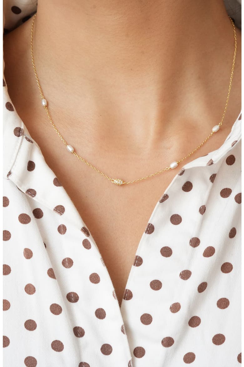 Mini Station Fireball Necklace, Alternate, color, GOLD