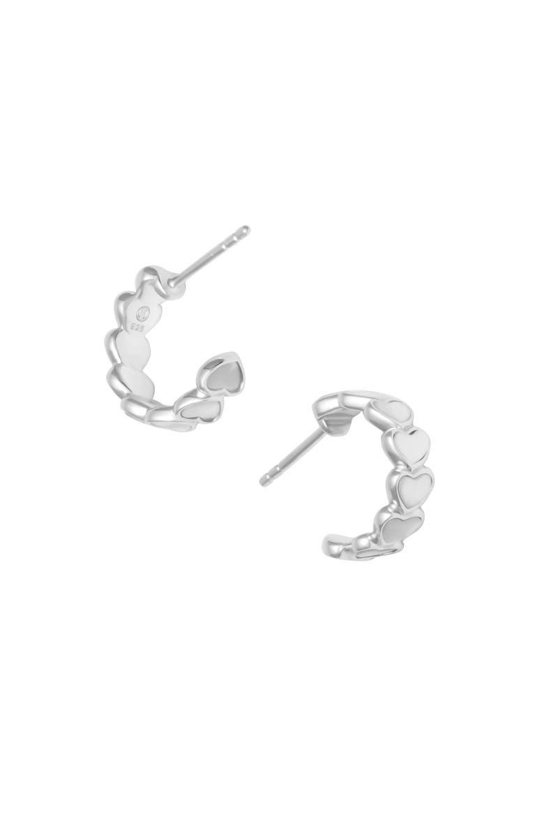 Sterling Heart Earring, Alternate, color, Silver