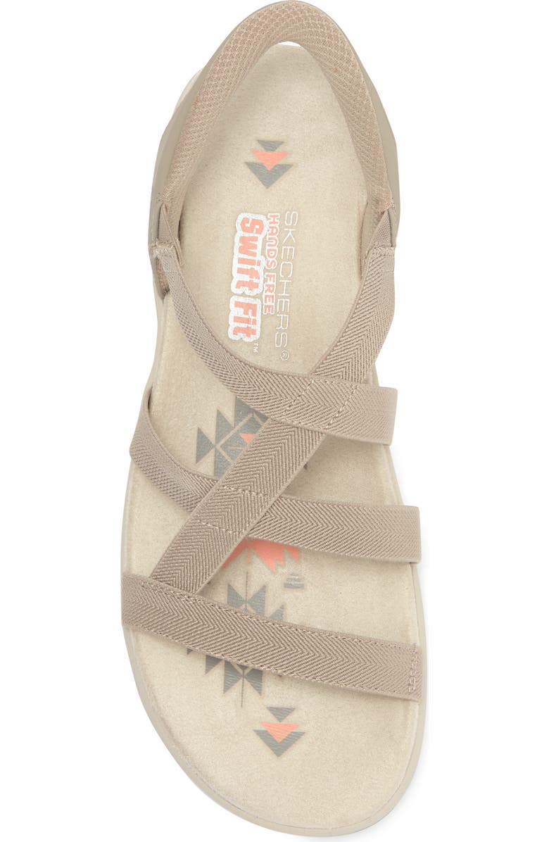 SKECHERS Reggae Slim Swift-Fit Sandal, Alternate, color, Taupe