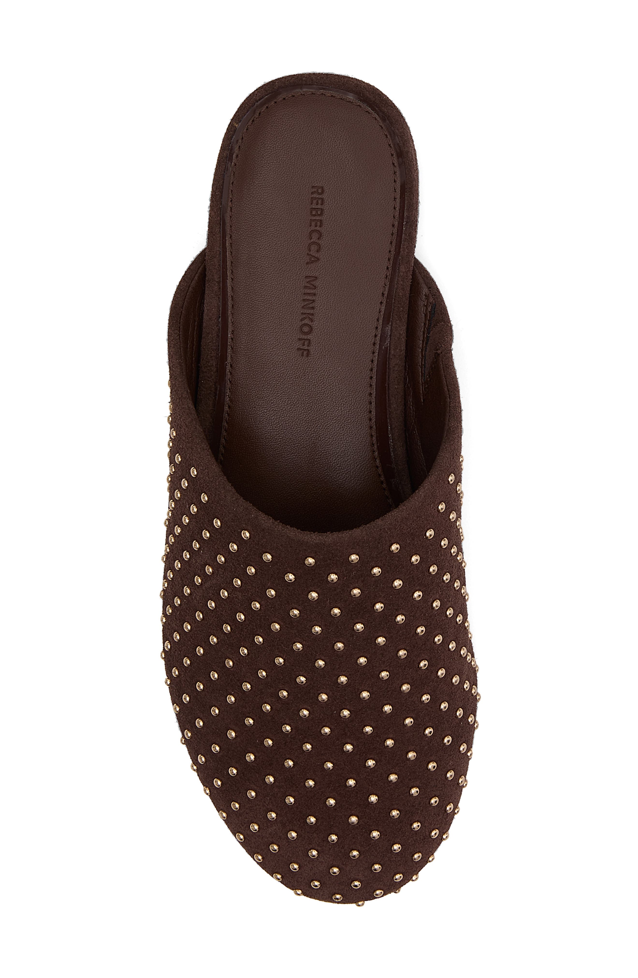 Rebecca Minkoff Studded Mule, Alternate, color, Brunette