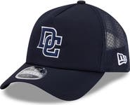 New Era Men's New Era Navy Washington Nationals 2026 Batting Practice Apex 9FORTY Adjustable Trucker Hat