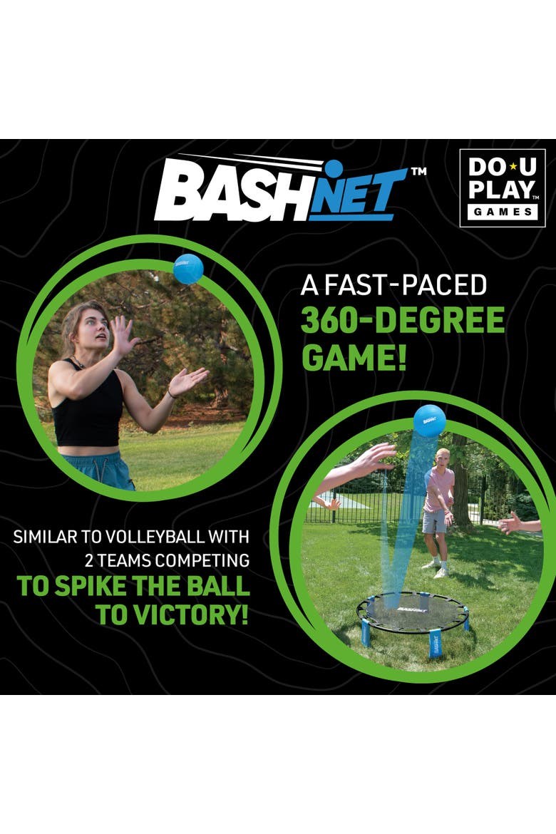 Bash Net Game Set, Volleyball Meets Bouncing Trampoline, Family, Alternate, color, Multicolored