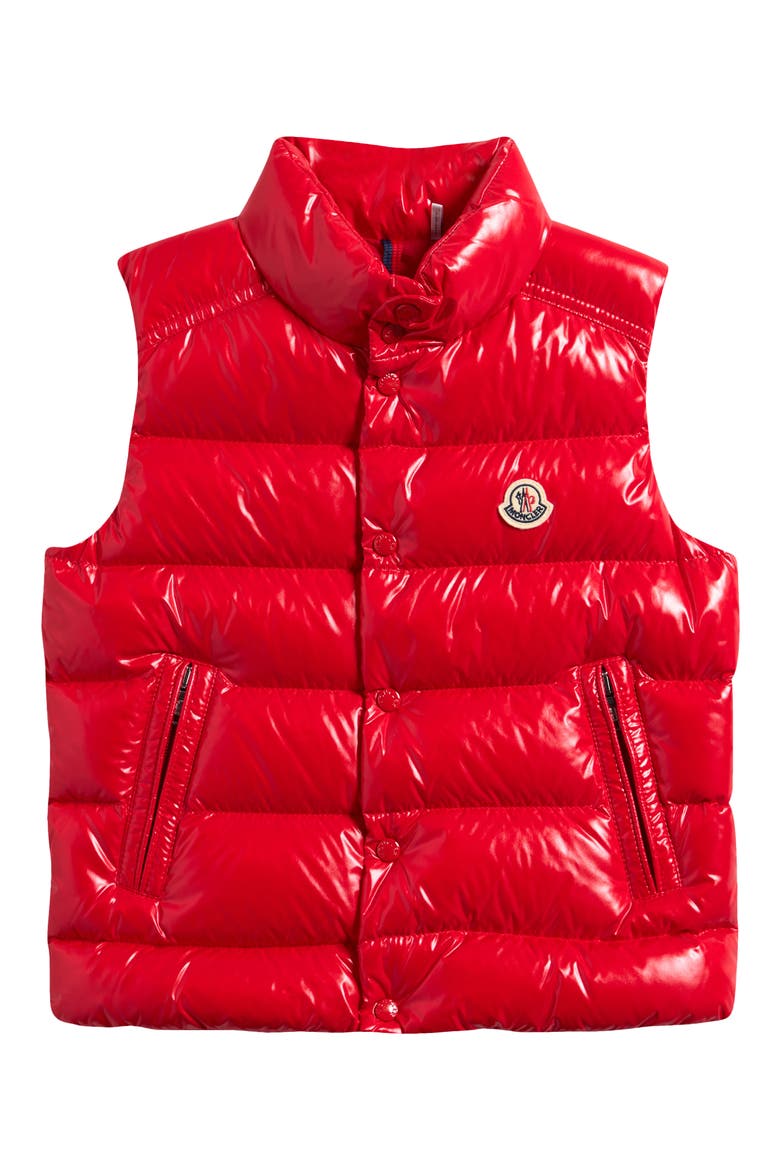 Kids' Tib Quilted Down Puffer Vest, Main, color, RED