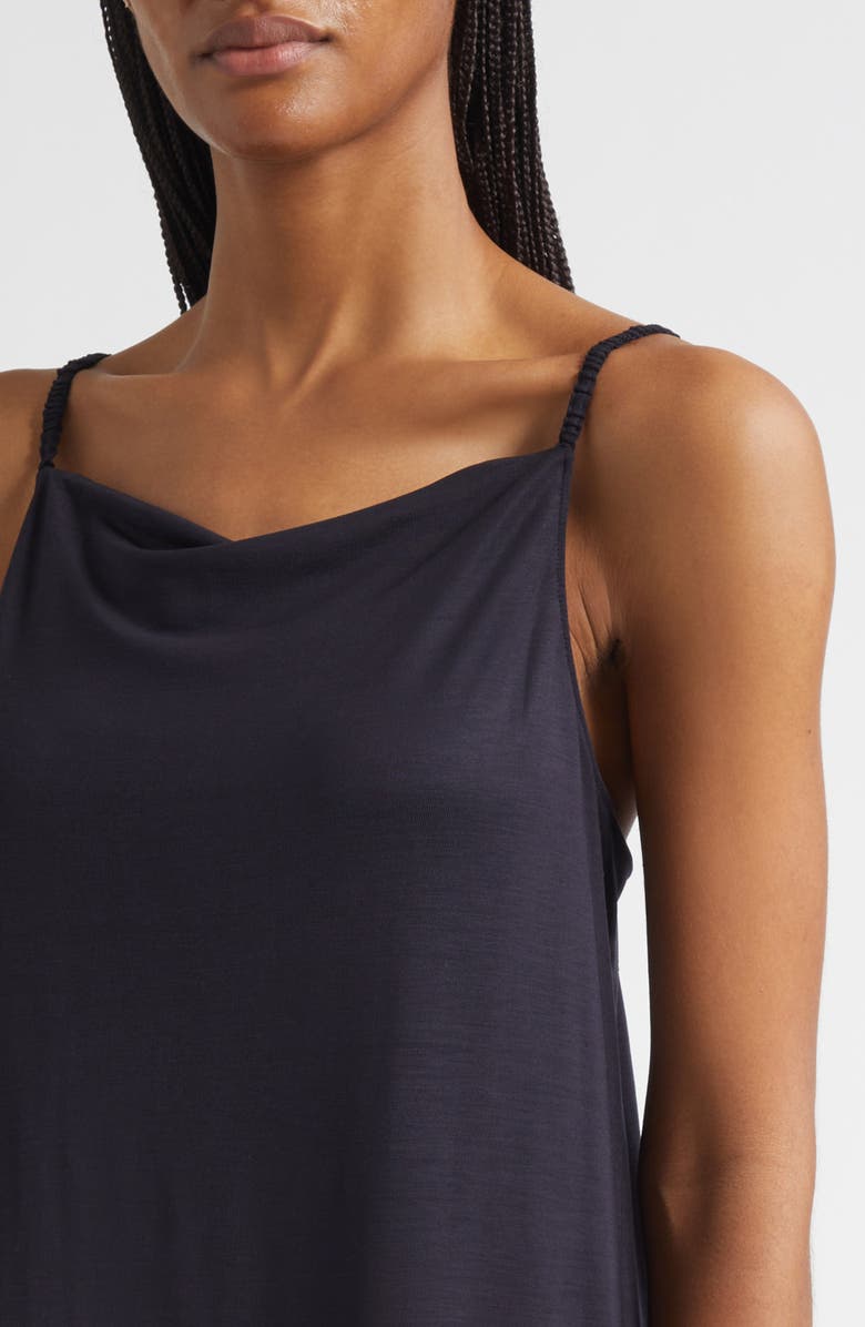 COS Strappy Cotton Jersey Midi Dress, Alternate, color, Blue Dark