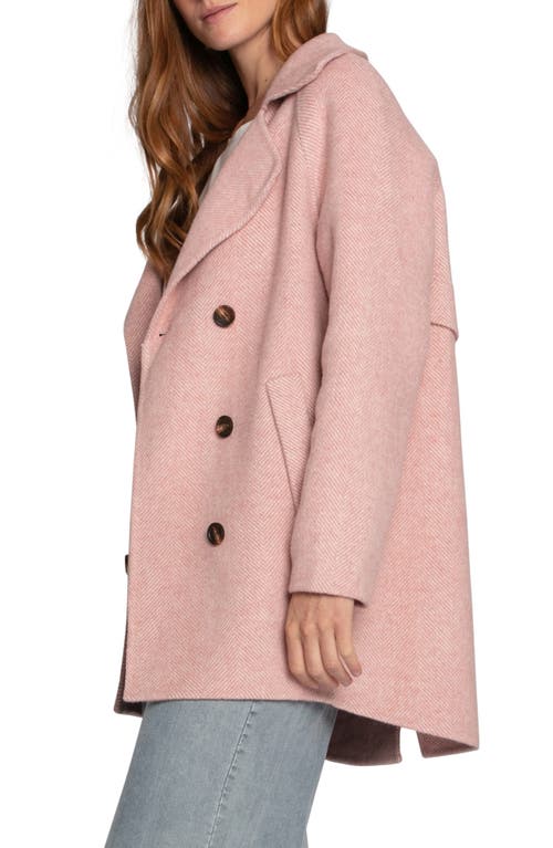 Belle & Bloom Wanna Be Loved Wool Blend Coat In Pink