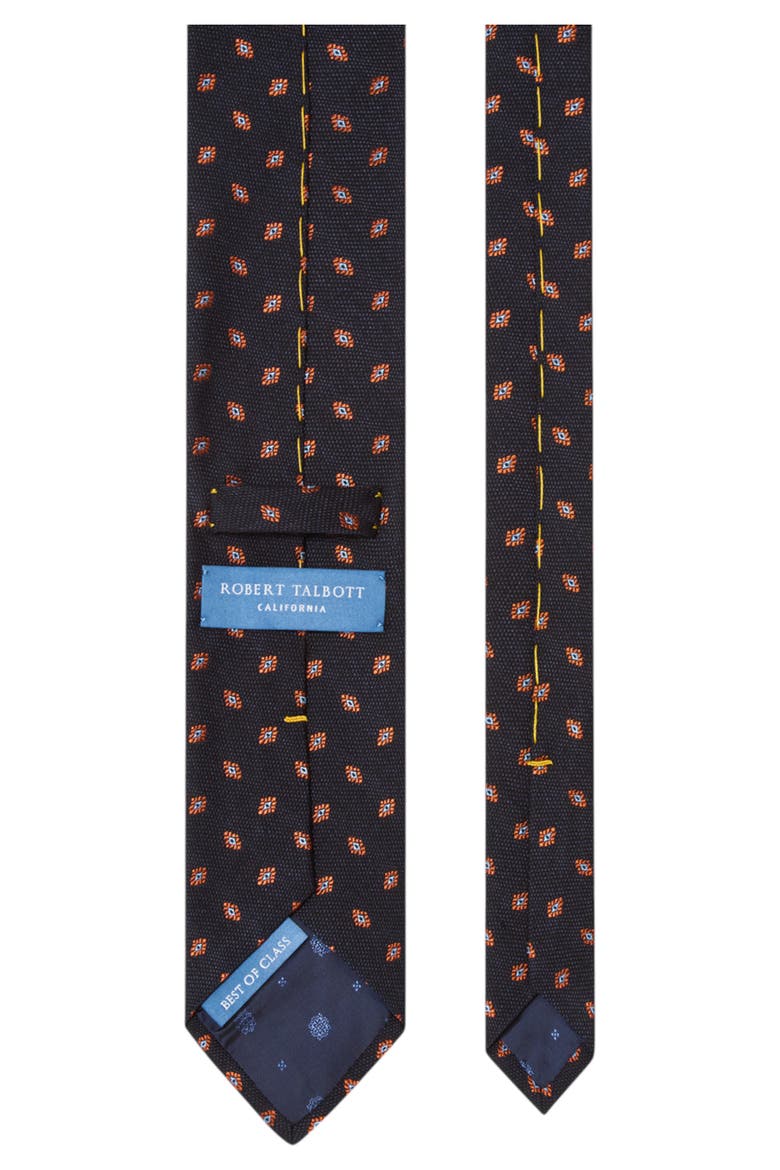 Robert Geo Neat Best of Class Necktie, Alternate, color, Navy