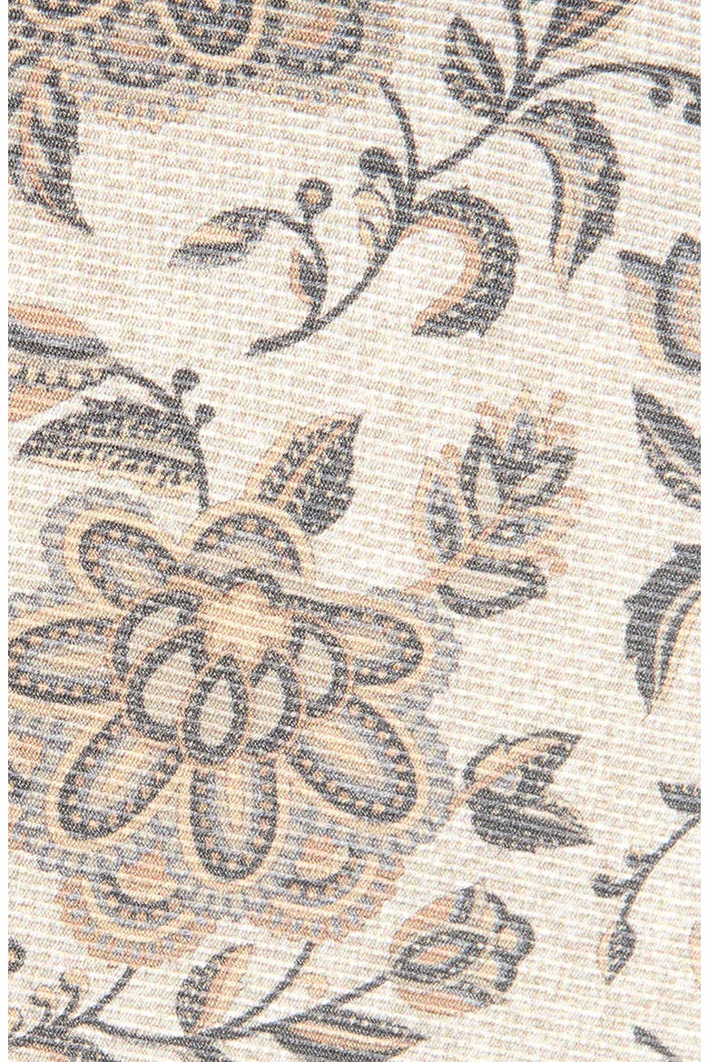 Floral Silk Tie, Alternate, color, OATMEAL