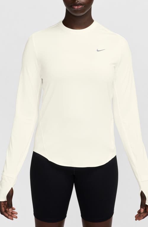 Nike Swift Dri-fit Uv Running Top In White