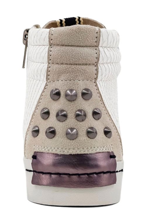 Shushop Reese High Top Sneaker In Brown